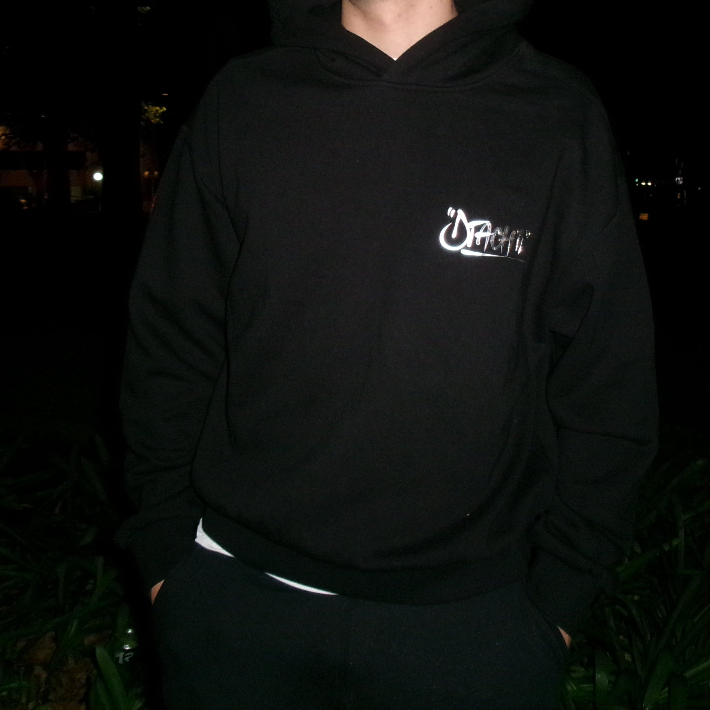 Dtachit Silver Graffiti Hoodie