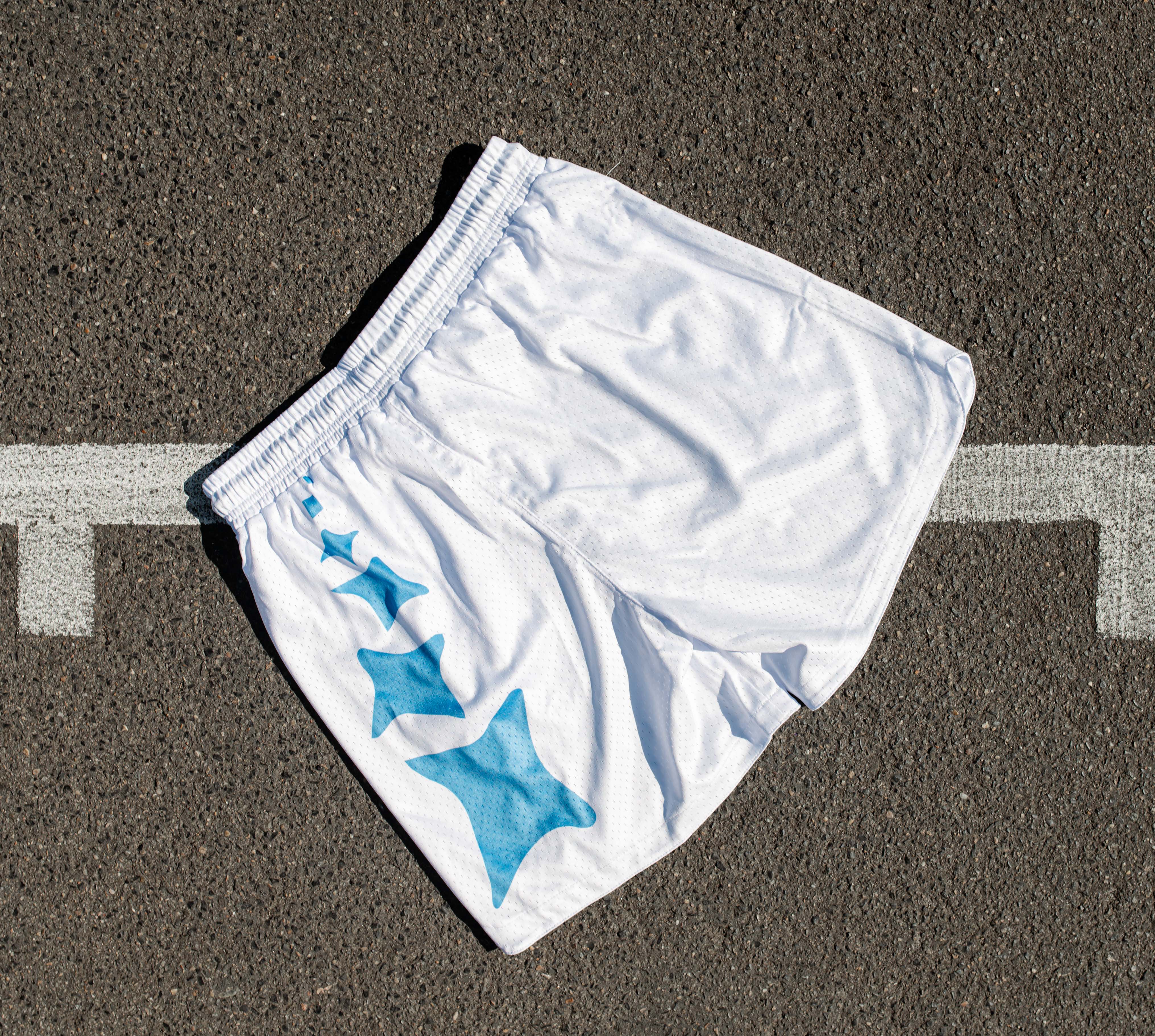 Evolved White Basketball Shorts