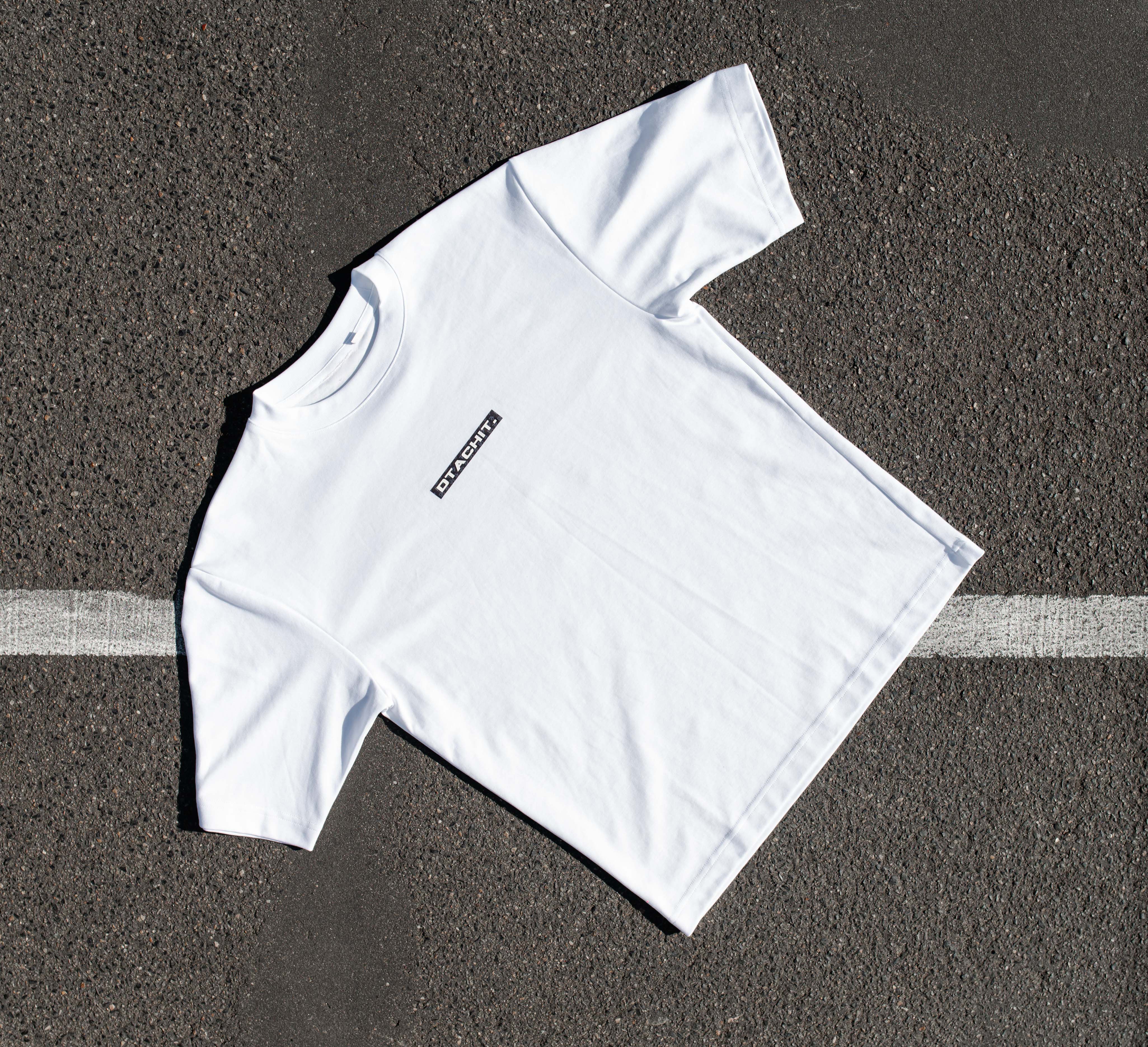 Minimalist White Dtachit T Shirt