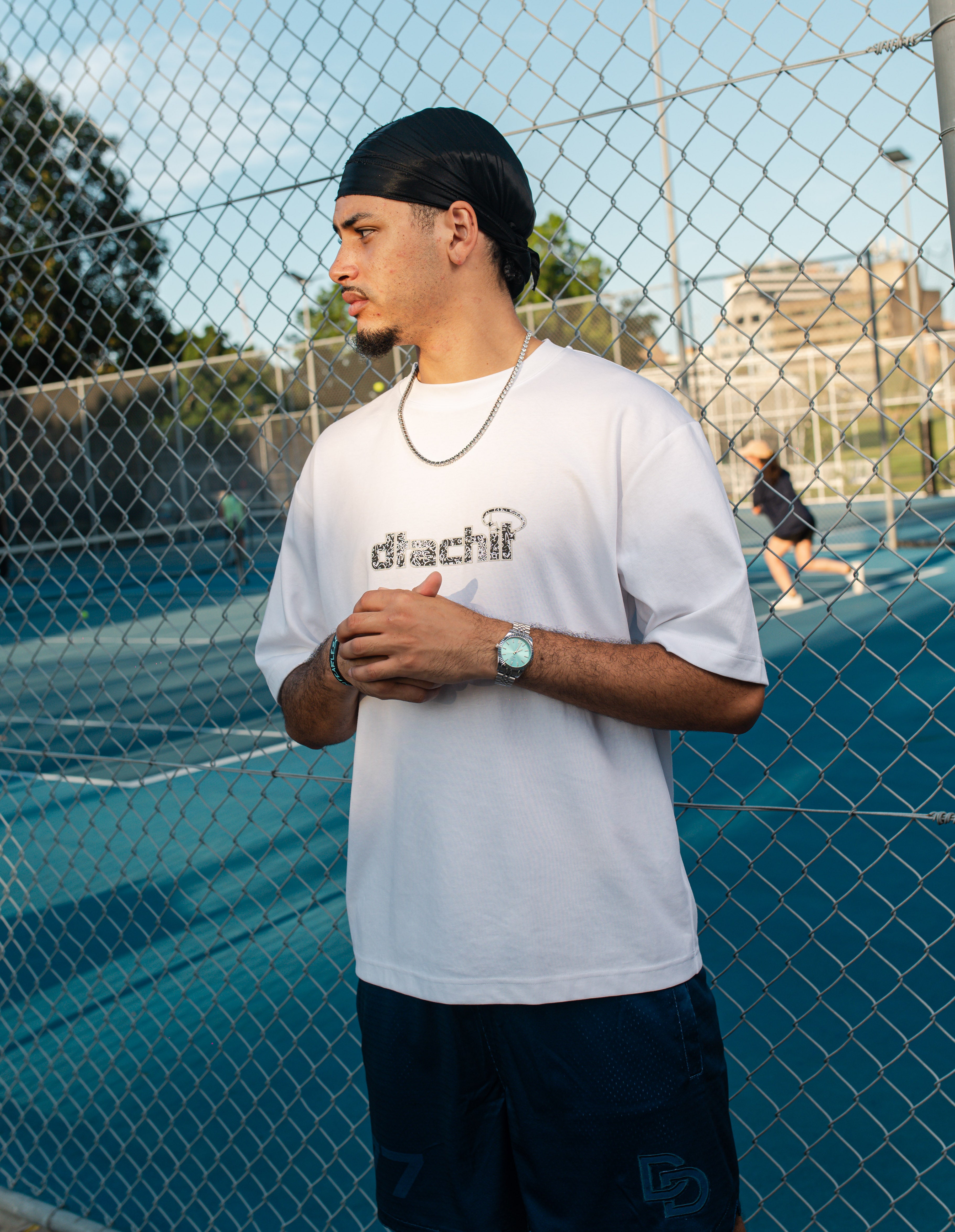 White Dtachit Sketch Tee