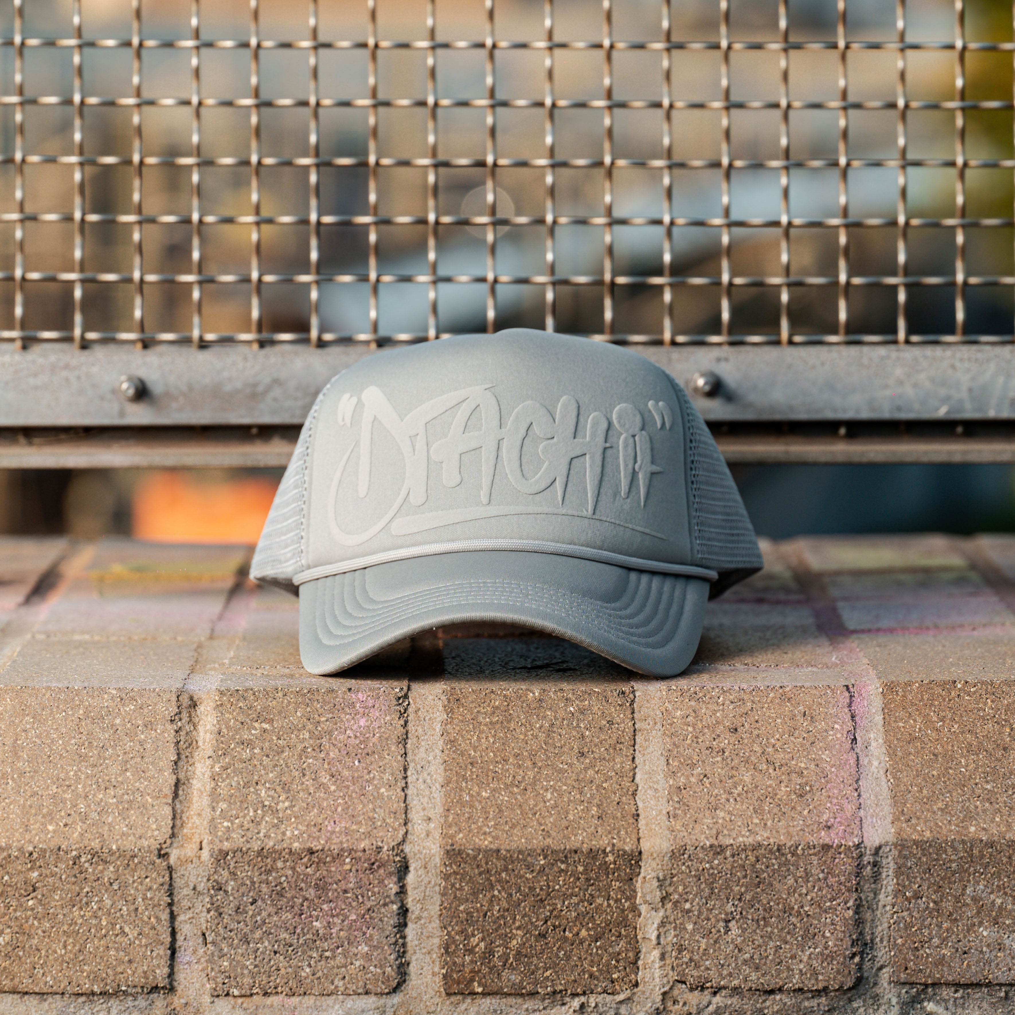 Evolved Dtachit Grey Trucker Hat