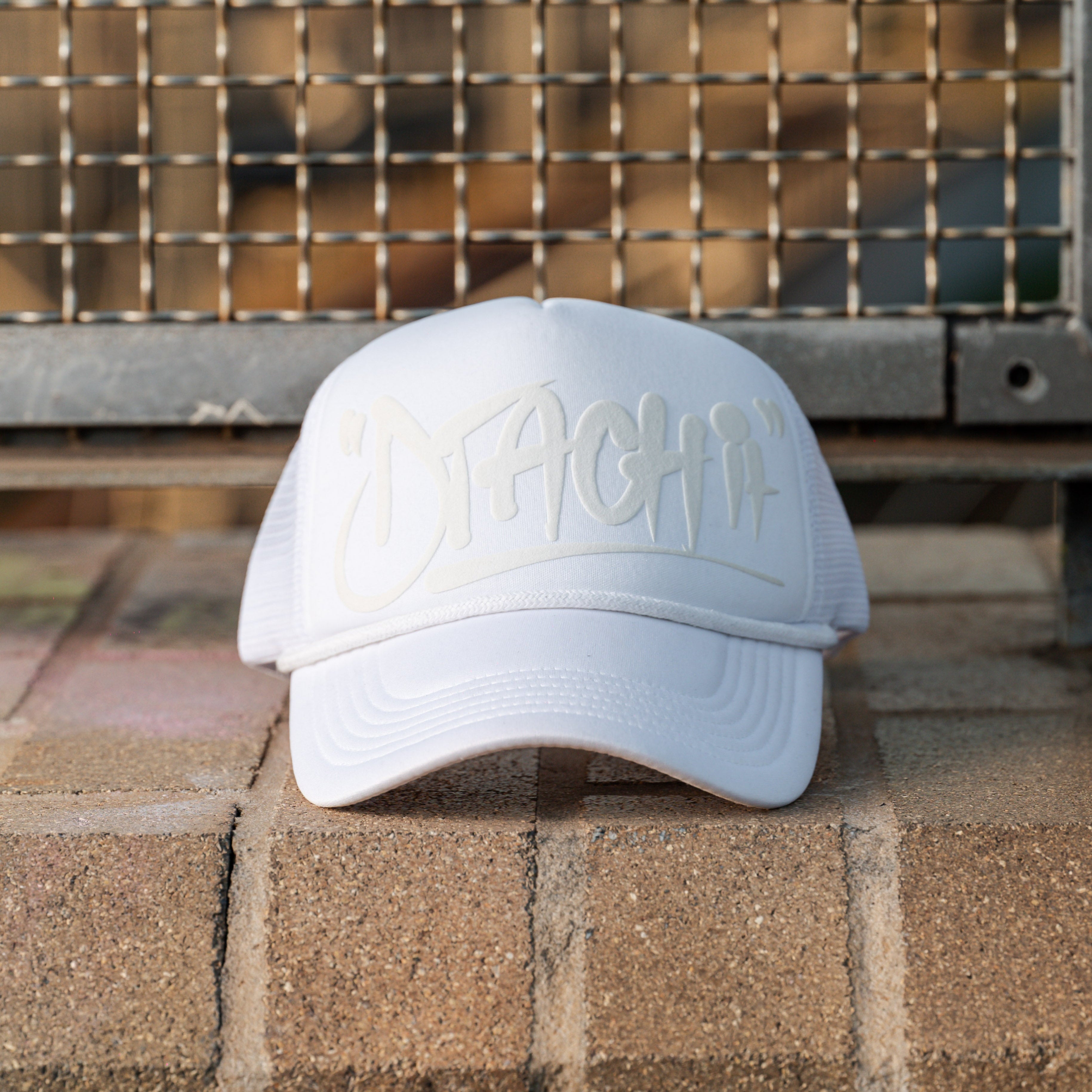 Evolved Dtachit White Trucker Hat