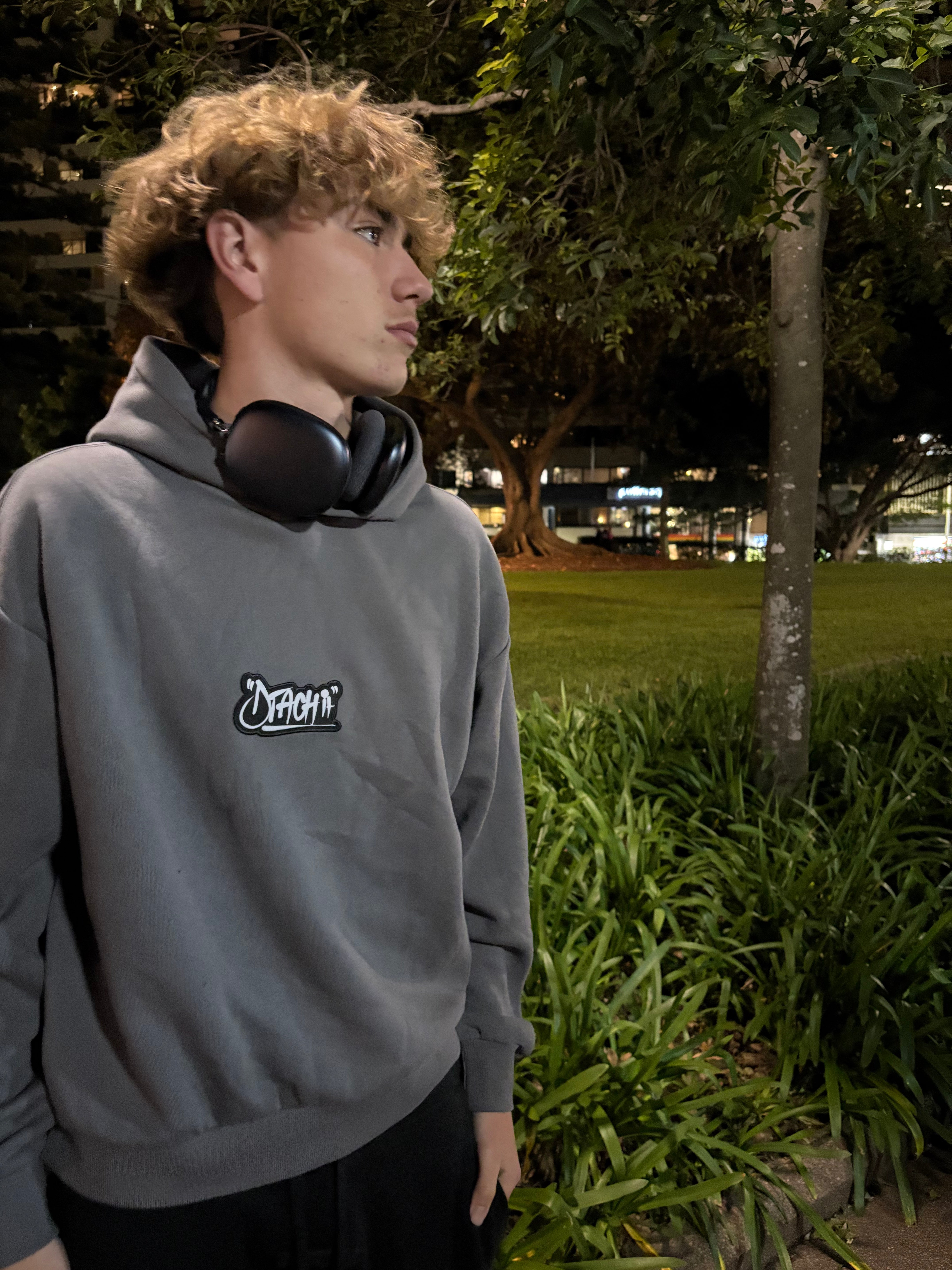 Dtachit Black Graffiti Hoodie