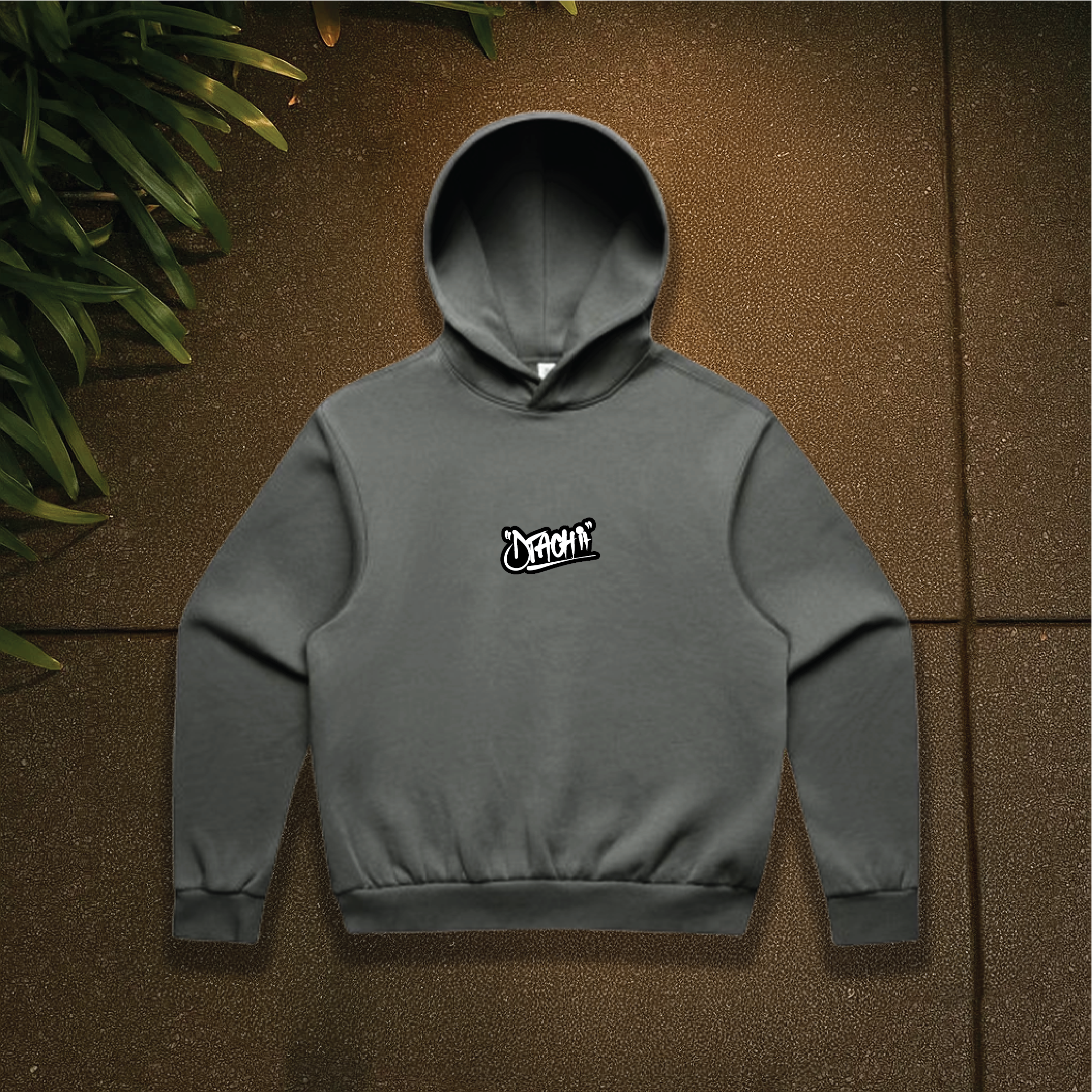 Dtachit Black Graffiti Hoodie