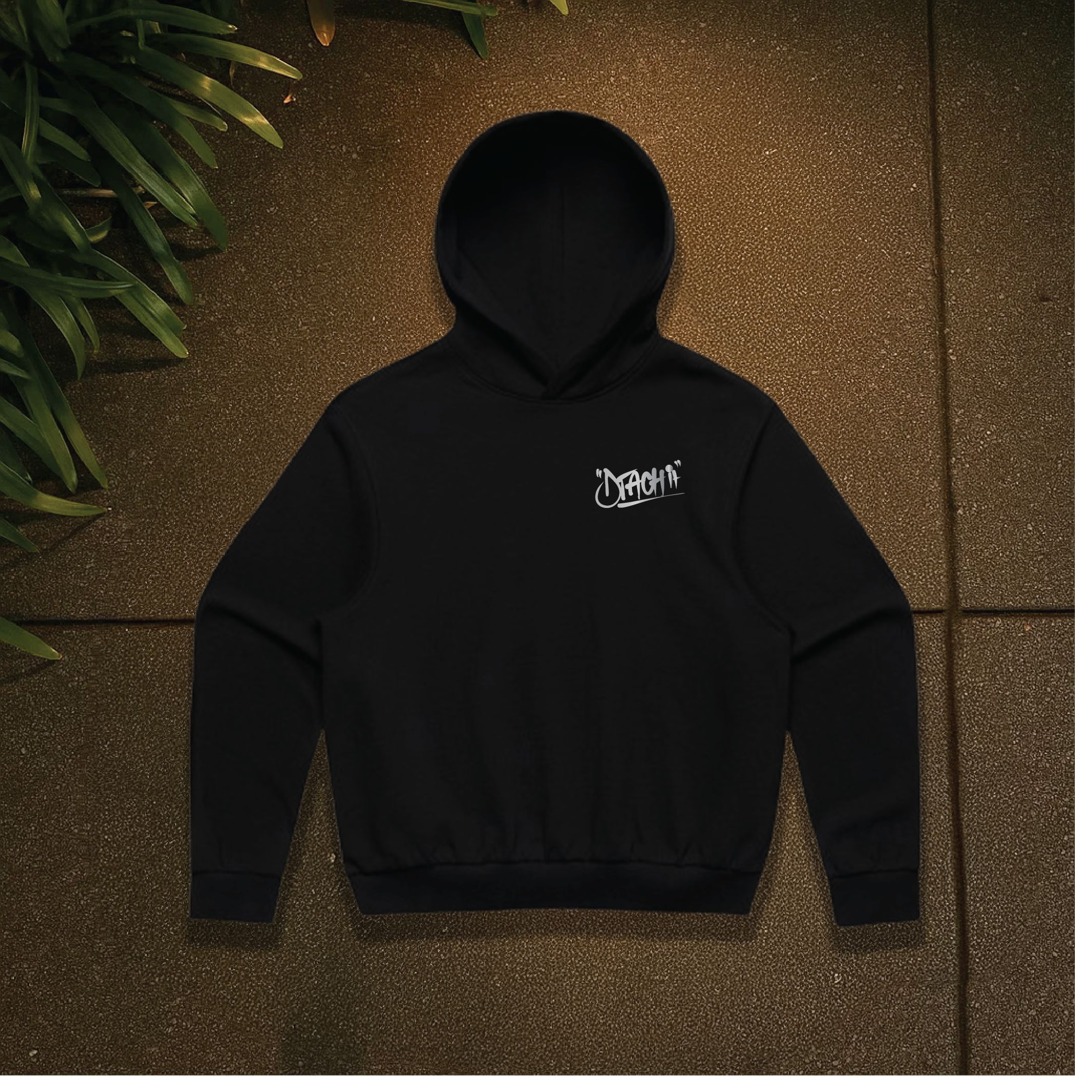 Dtachit Silver Graffiti Hoodie