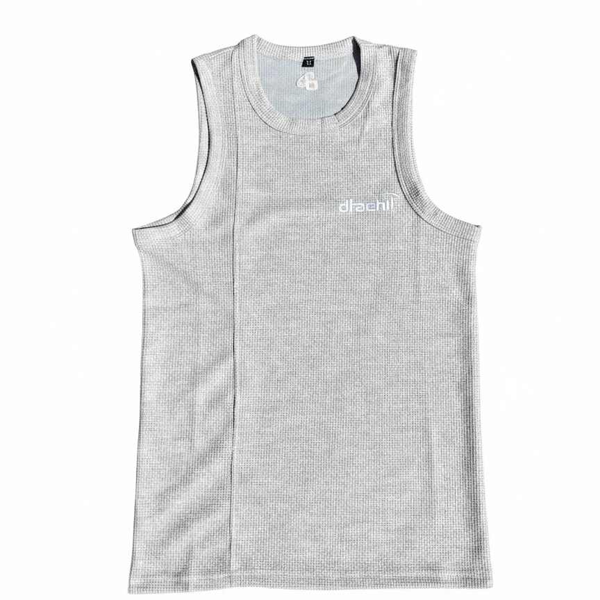 Knit Grey Dtachit Singlet