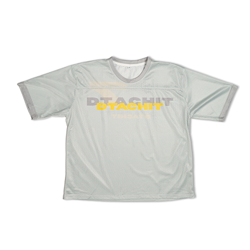 Dtachit Grey Mesh Oversized Jersey