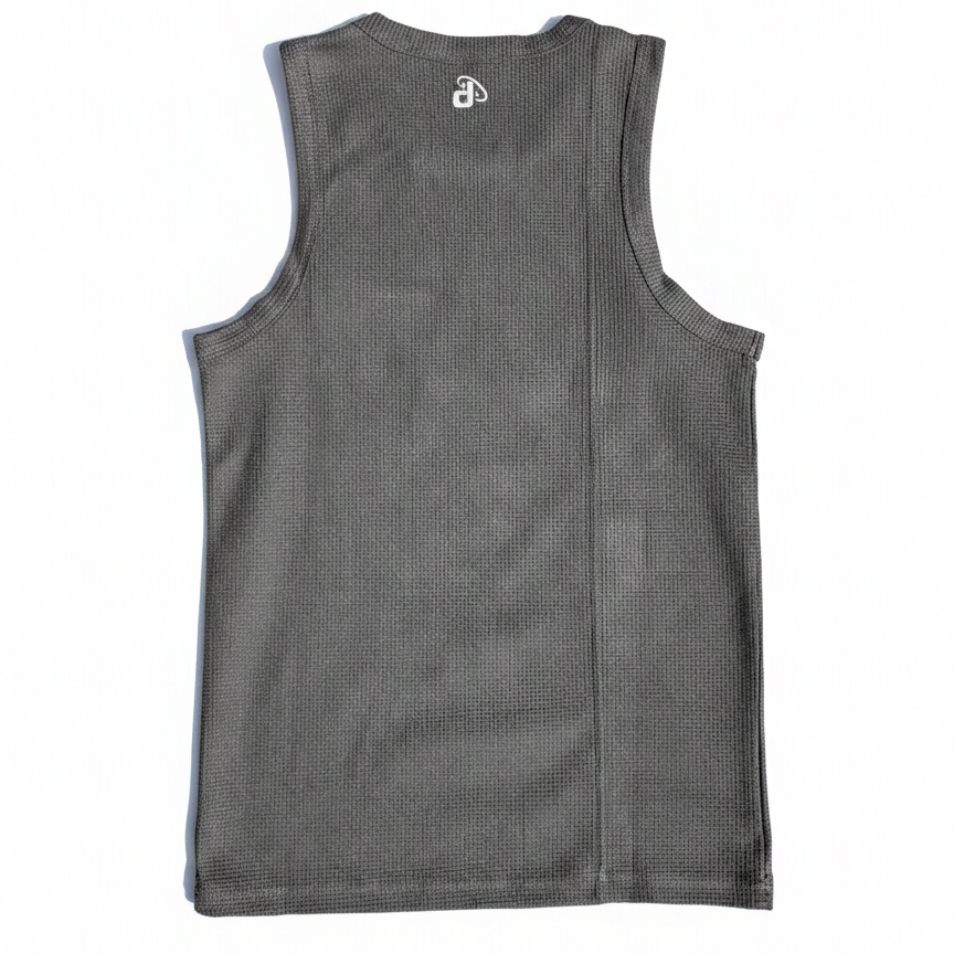 Knit Black Dtachit Singlet