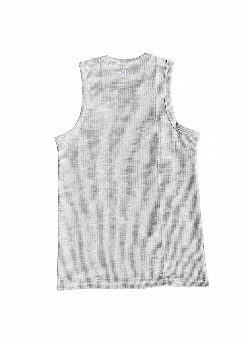 Knit Grey Dtachit Singlet